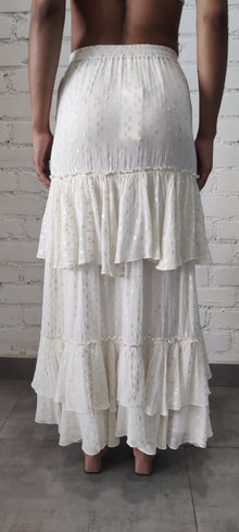 Aine Long Skirt | White