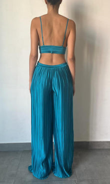 Rococo Sand | Bree Polyester Satin Bralette | Teal