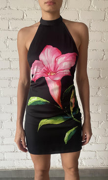 Rococo Sand | Bryn Polyester Satin Lycra Short Dress | Black