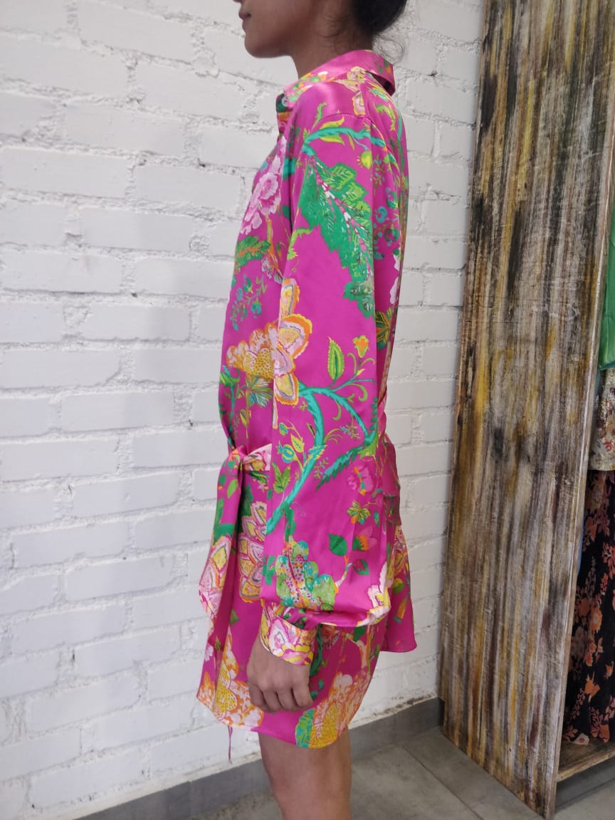 Rococo Sand | Chloe Short Dress | Fuchsia/Pink