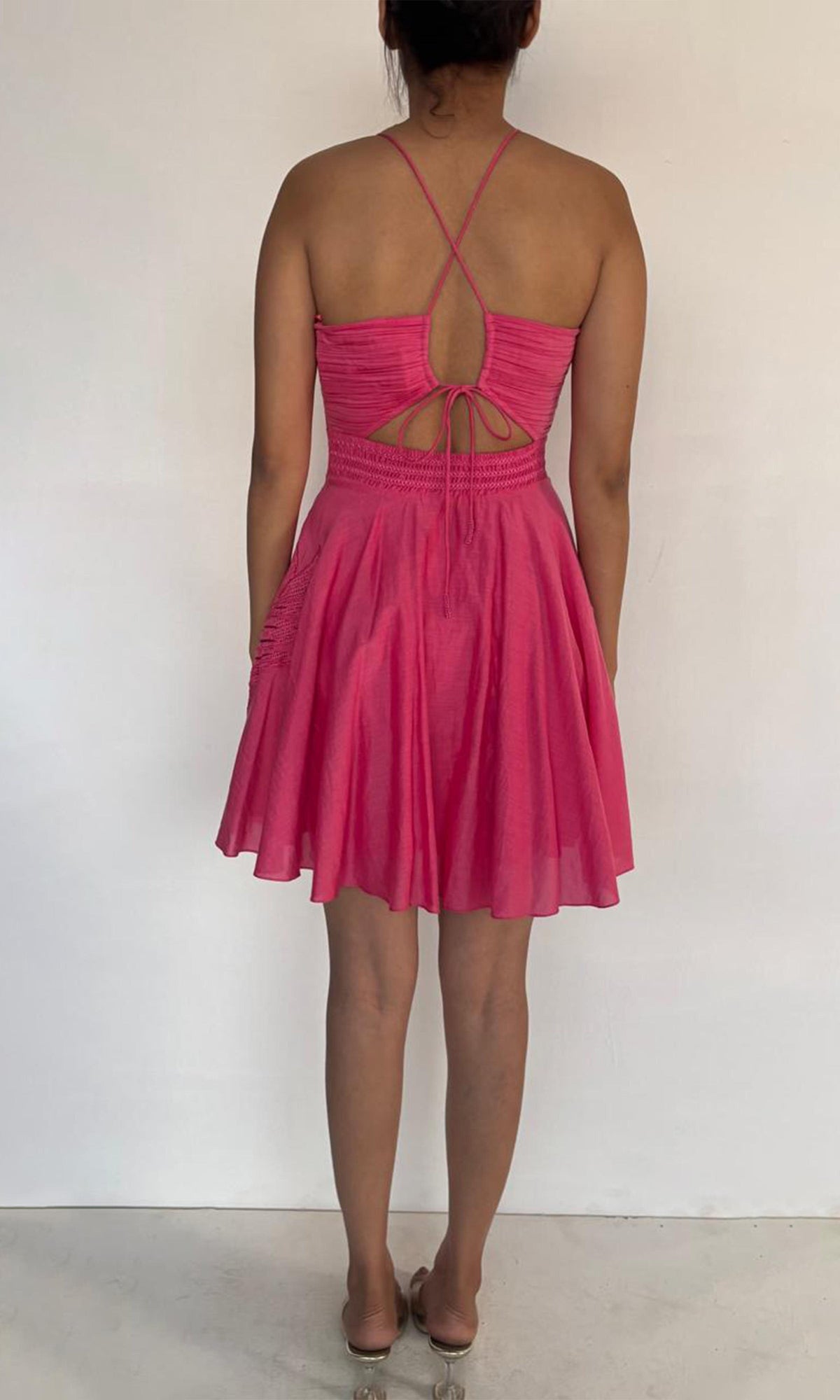 Rococo Sand | Cleo Cotton Short Dress | Pink