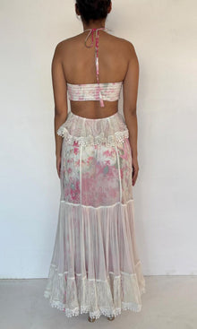 Rococo Sand | Dora Cotton Long Dress | Pink Multi