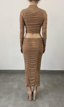 Rococo Sand | Dream Nylon-Power Mesh Top | Nude