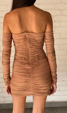 Rococo Sand | Dream Nylon Short Dress | Nude