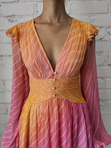 Rococo Sand | Evie V-Neck Short Dress | Multicolor