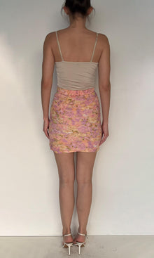 Rococo Sand | Faye Crinkle Chiffon Short Skirt | Multi