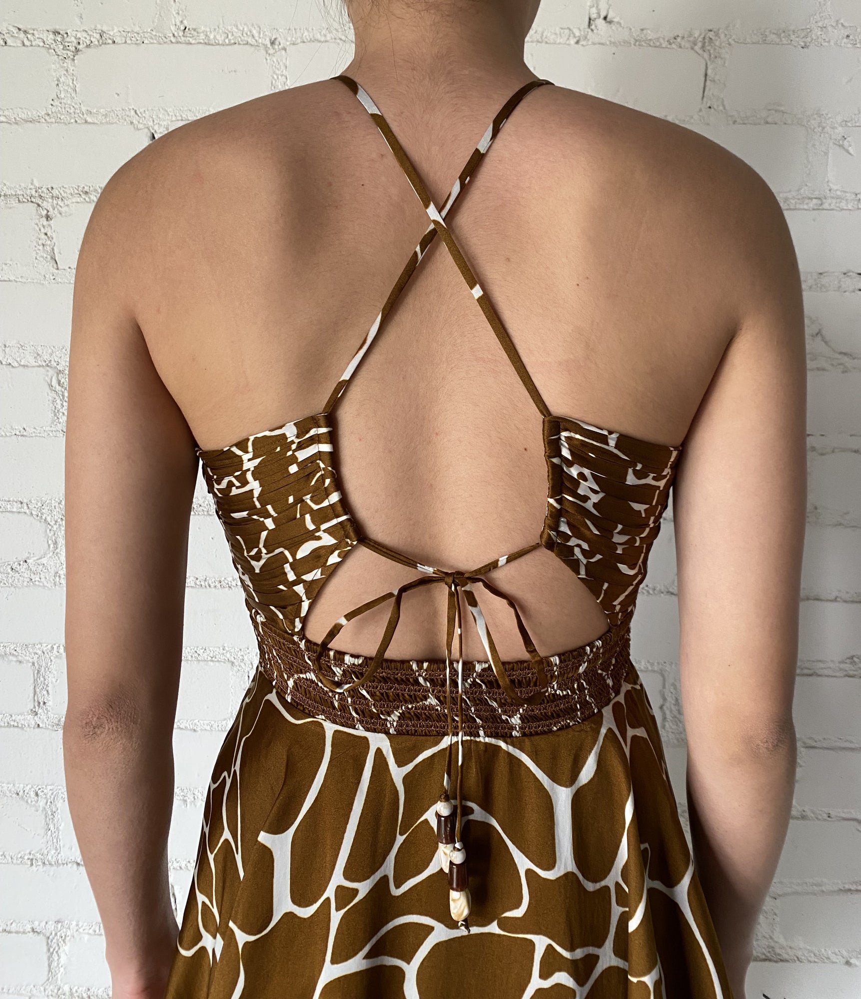 Rococo Sand | Fia Short Dress | Brown
