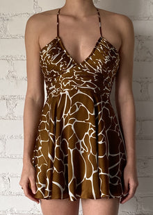 Rococo Sand | Fia Short Dress | Brown