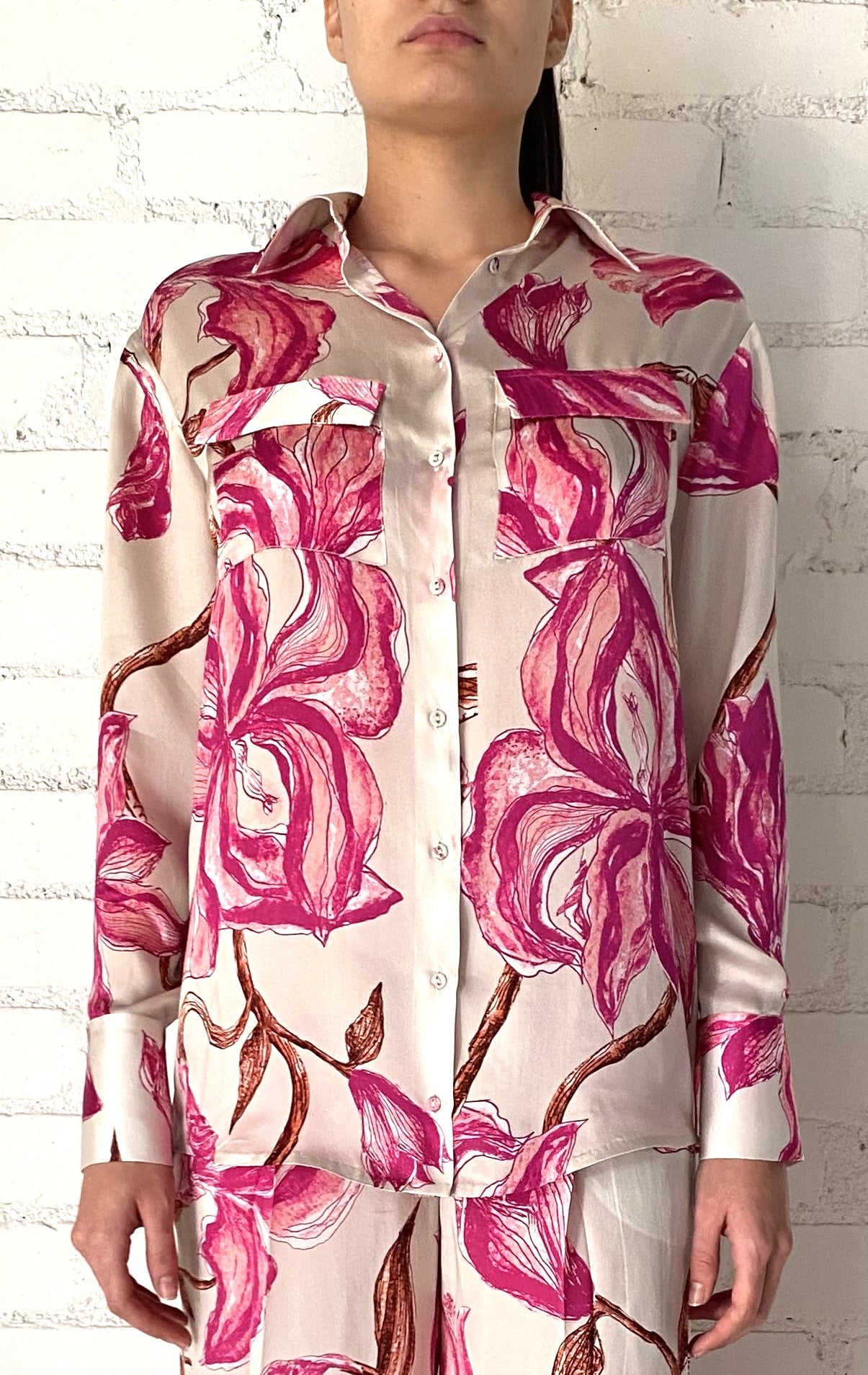 Rococo Sand | Grace Shirt | White/Pink