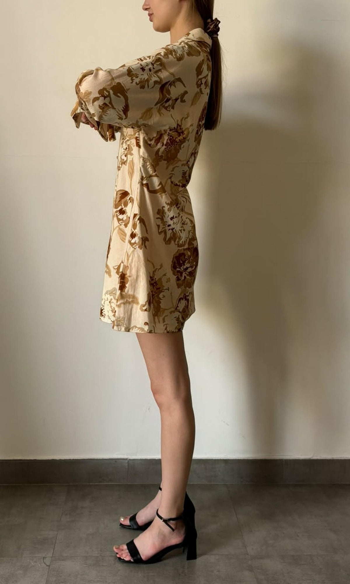 Rococo Sand | Inv Cotton Flex Long Sleeve Shirt | Beige Multi