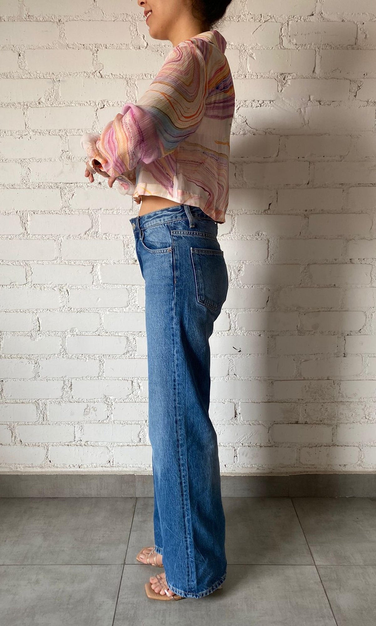Womens | Inv Viscose Crinkle Chiffon Top | Multi