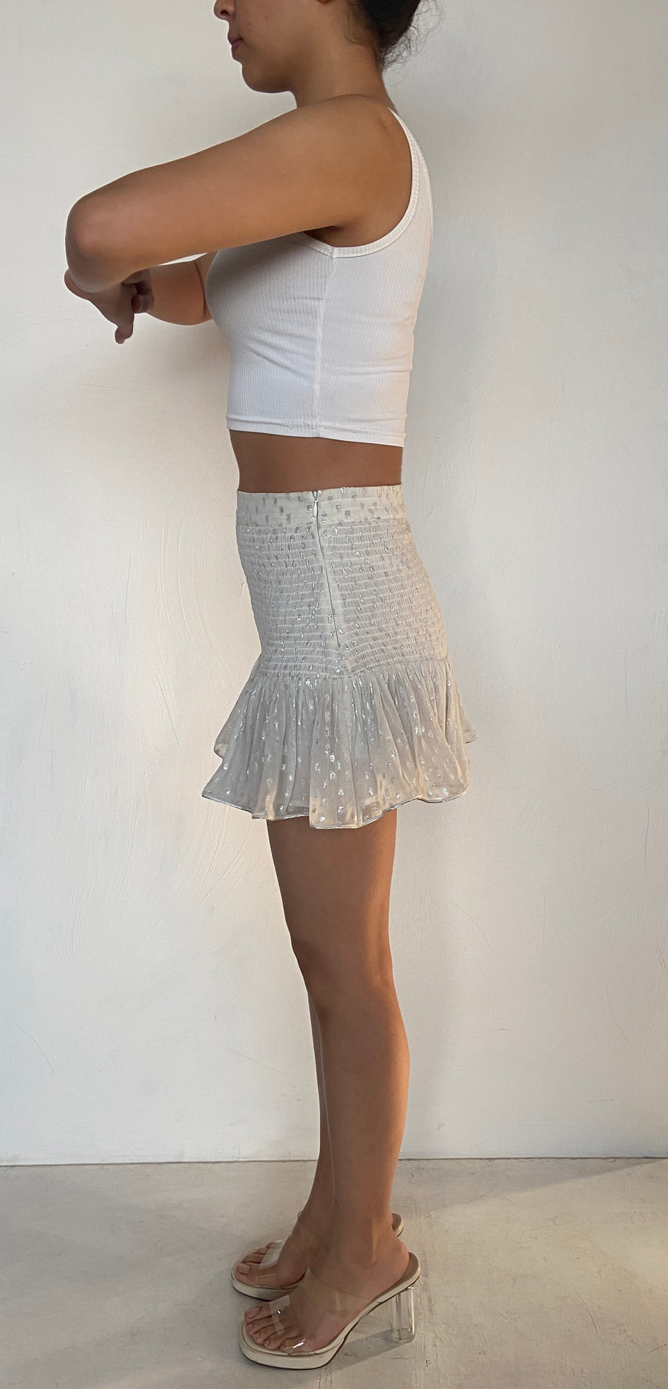 Rococo Sand | Mia Short Skirt | White