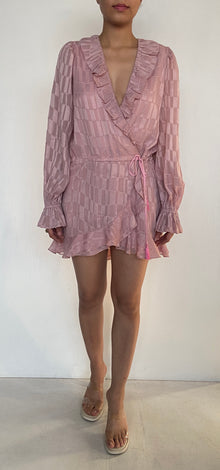 Rococo Sand | Long-Sleeve Short Dress | Pink