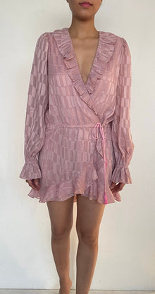 Rococo Sand | Long-Sleeve Short Dress | Pink