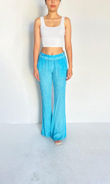 Womens | Inv Viscose Cotton Georgtte Pants | Blue