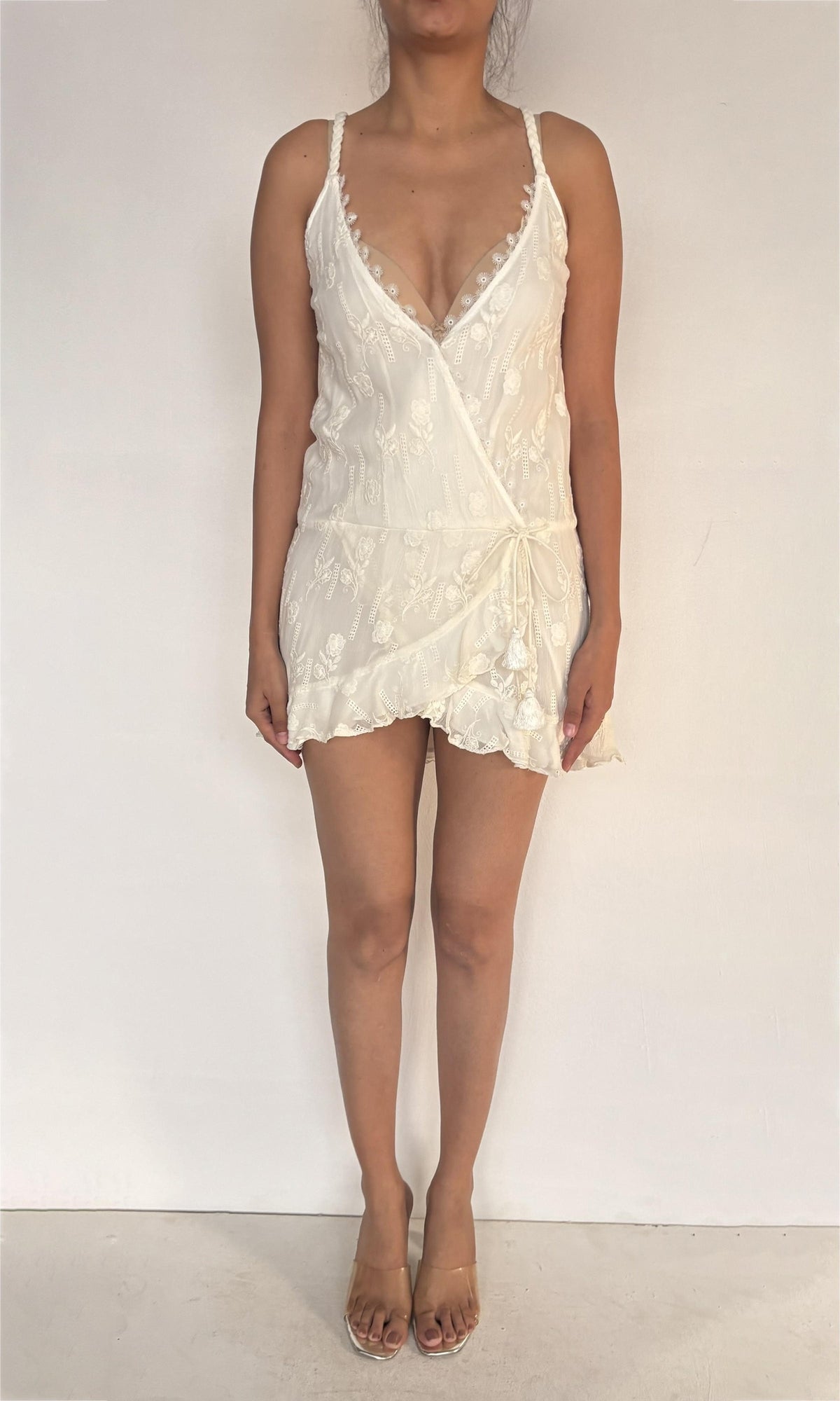 Womens | Inv Cotton Short Dress | White