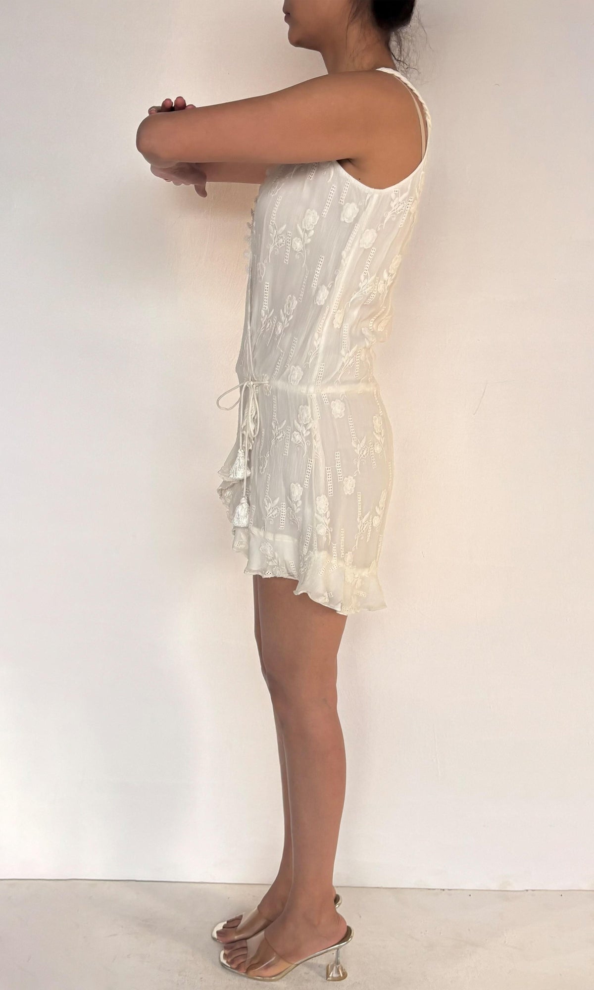Womens | Inv Cotton Short Dress | White