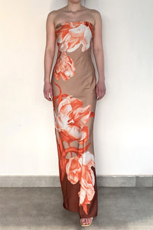 Strapless Maxi Dress | Beige