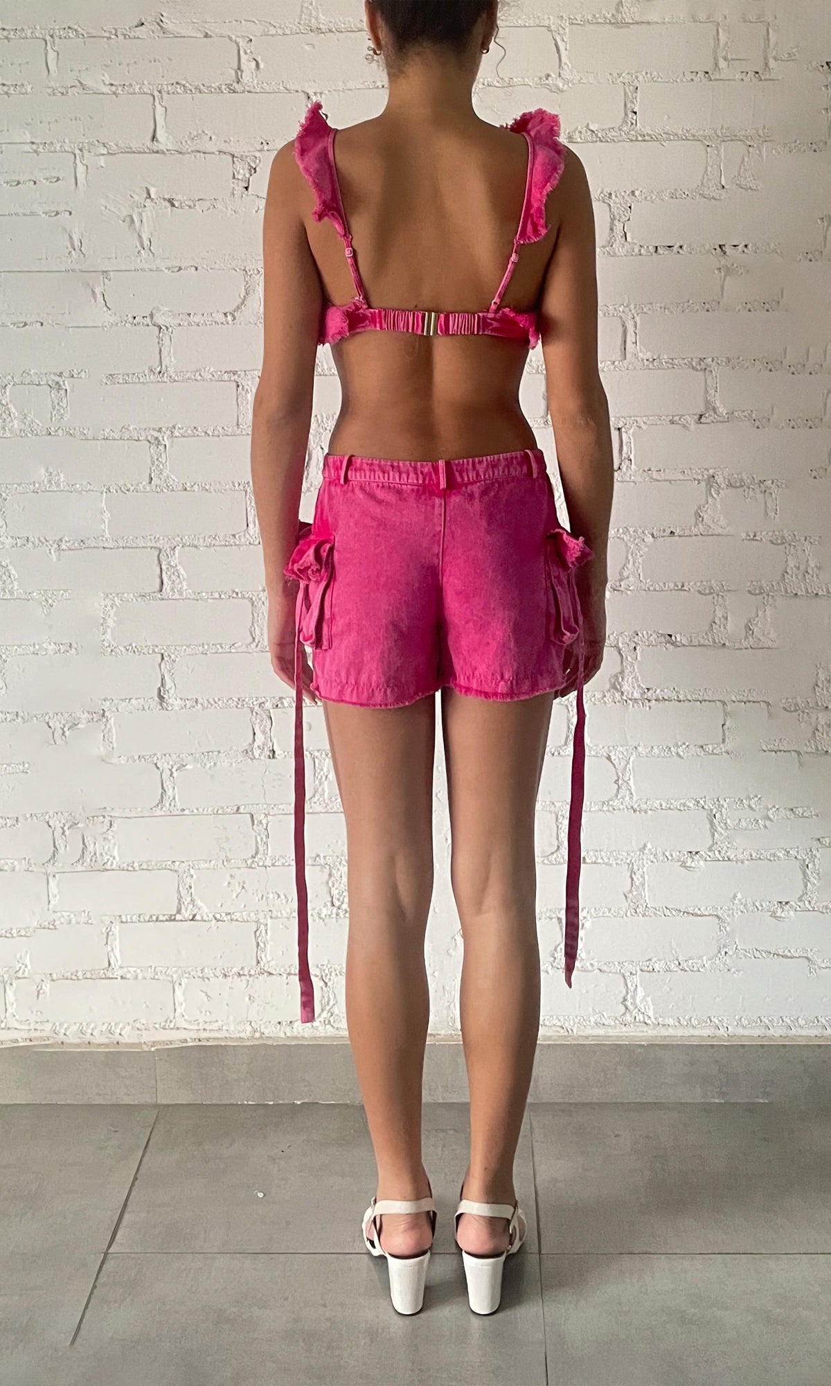 Rococo Sand | Juju Cotton Twill Bandeau | Pink
