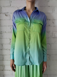 Rococo Sand | Kiki Shirt | Blue/Green Ombre