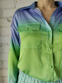 Rococo Sand | Kiki Shirt | Blue/Green Ombre