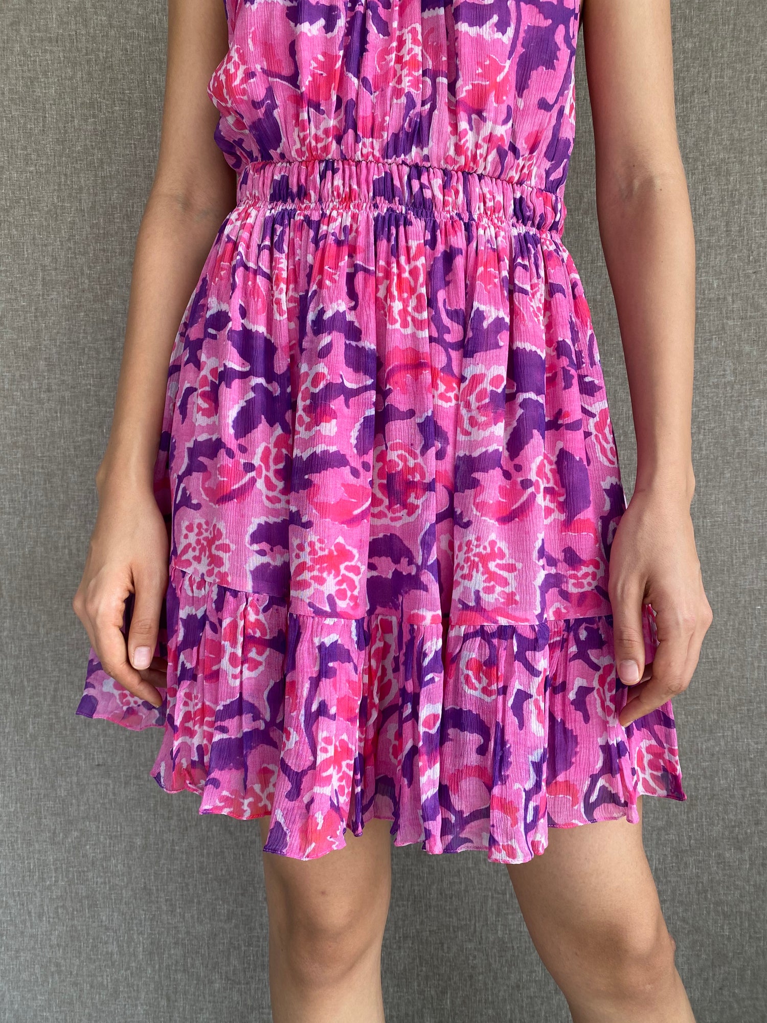 Rococo Sand | Lei Short Dress | Pink/Purple