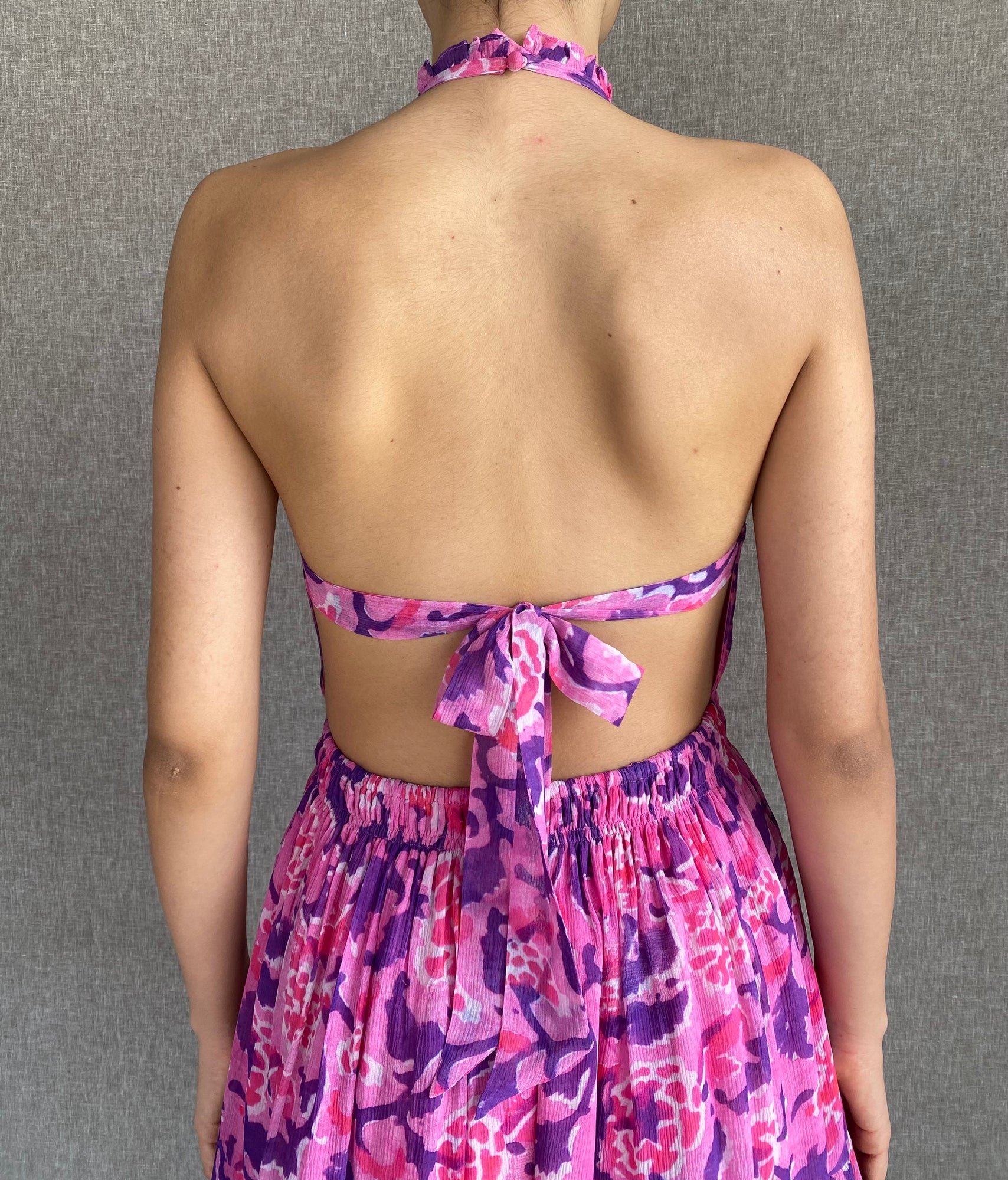 Rococo Sand | Lei Short Dress | Pink/Purple