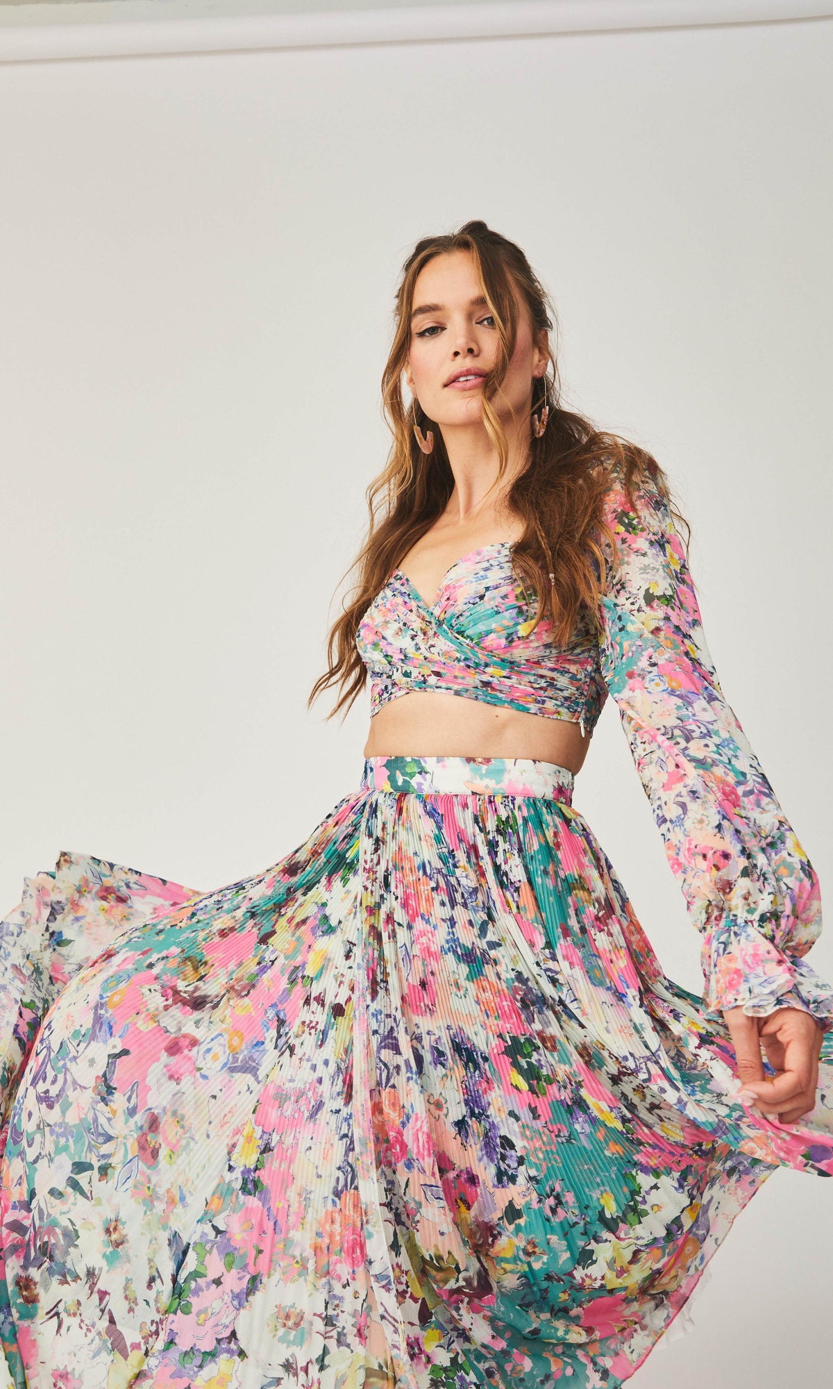 Rococo Sand | Lelia Chiffon Bandeau | Multicolor