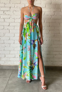 Rococo Sand | Loiss Maxi Dress | Turquoise