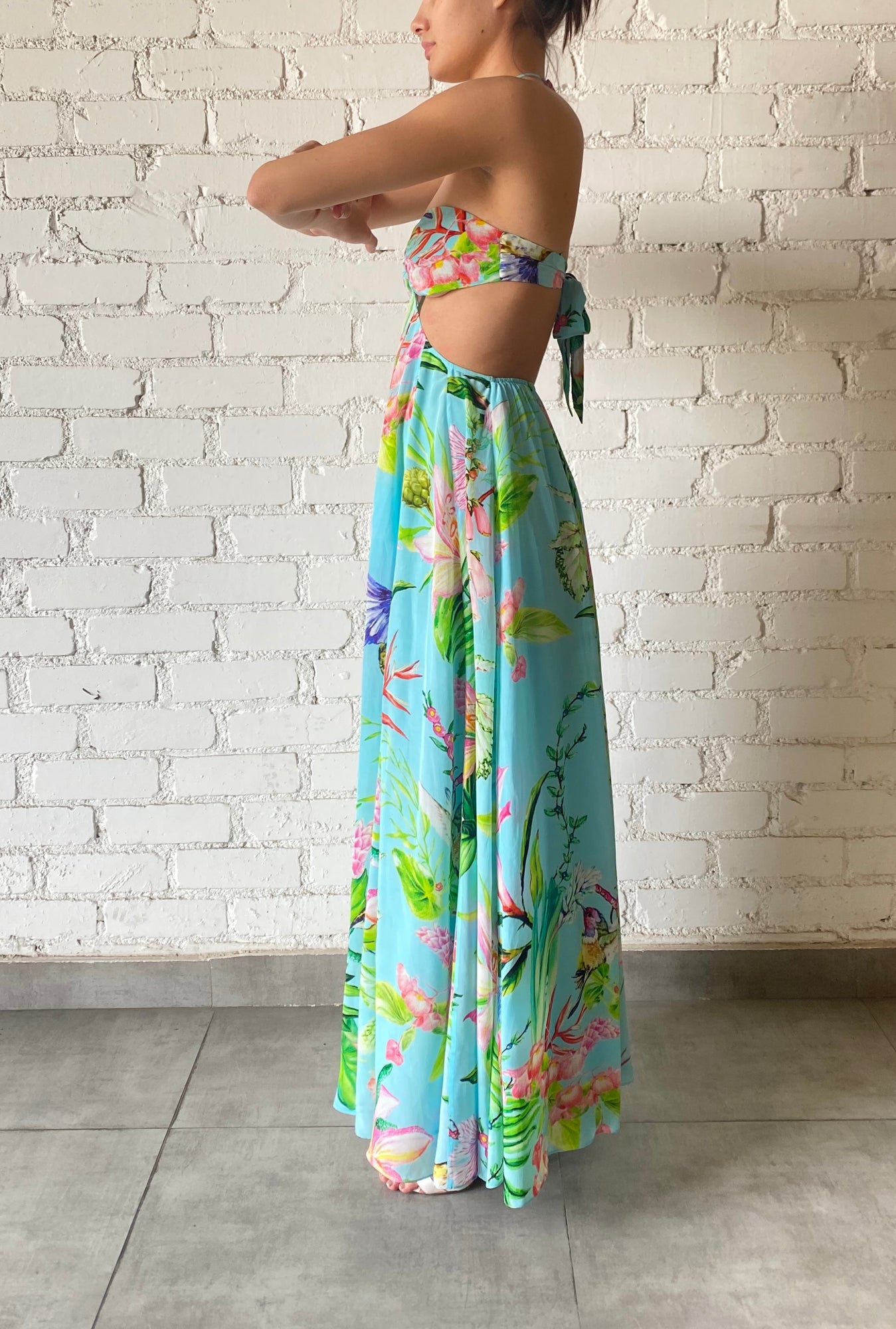 Rococo Sand | Loiss Maxi Dress | Turquoise