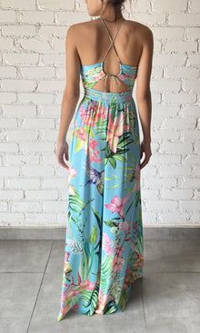 Rococo Sand | Loiss Polyester Satin Lycra Jumpsuit | Turquoise