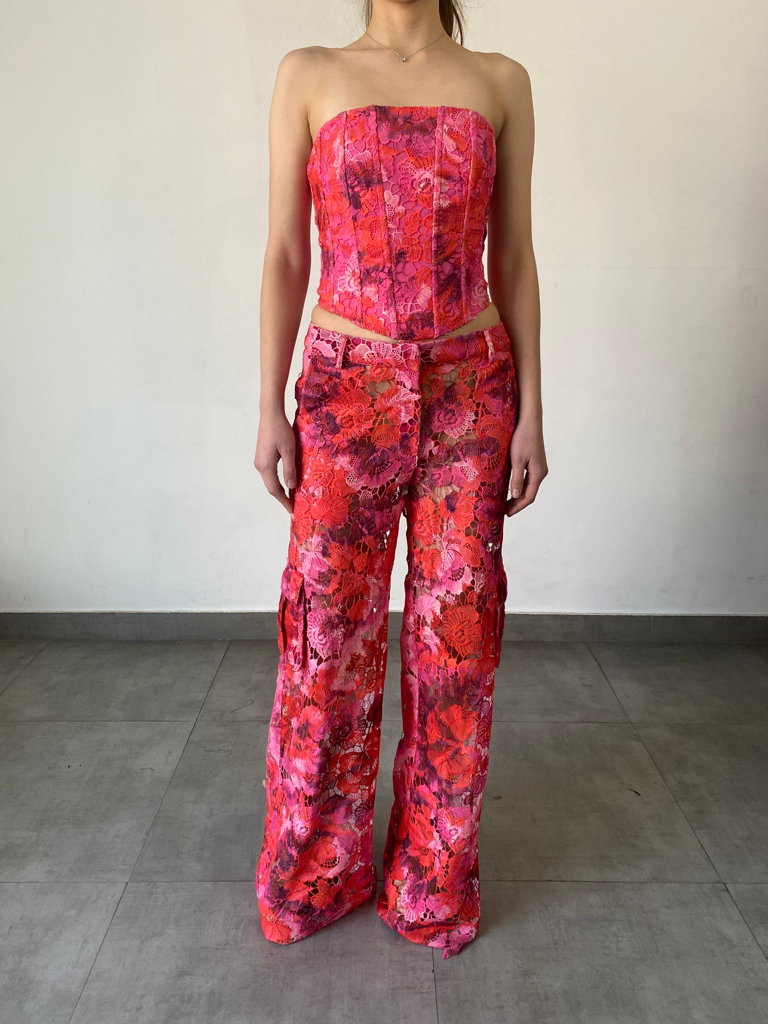 Rococo Sand | Mabel Cargo Pants | Pink