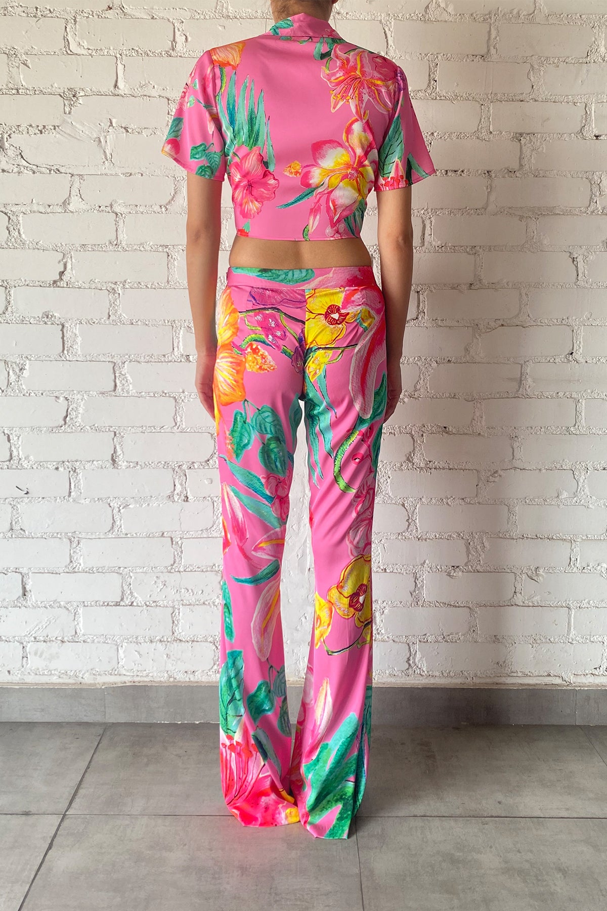 Megan Top | Pink Floral