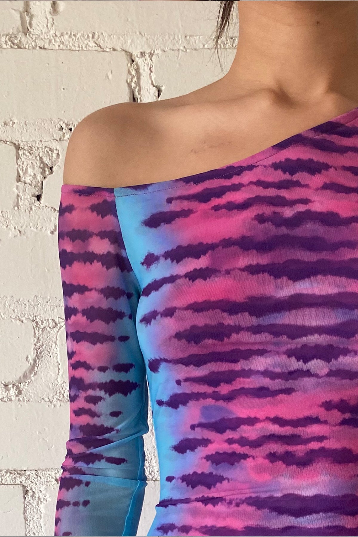 Short Dress | Turquoise/Pink