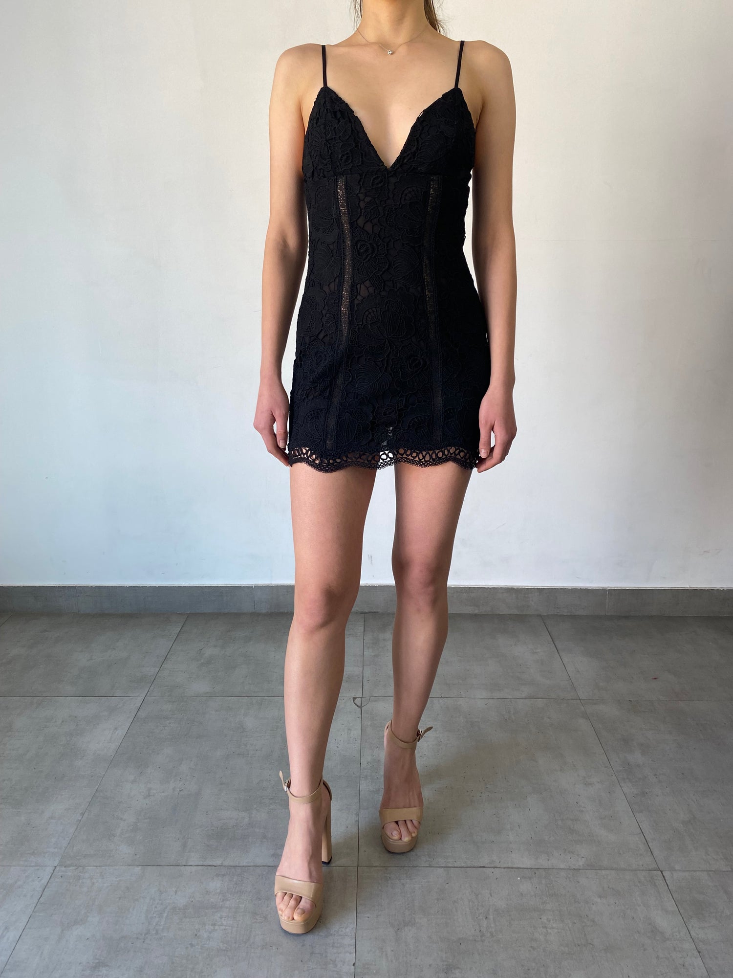 Rococo Sand | Paris Strapless Short Dress | Black