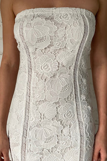 Rain Long Dress | White