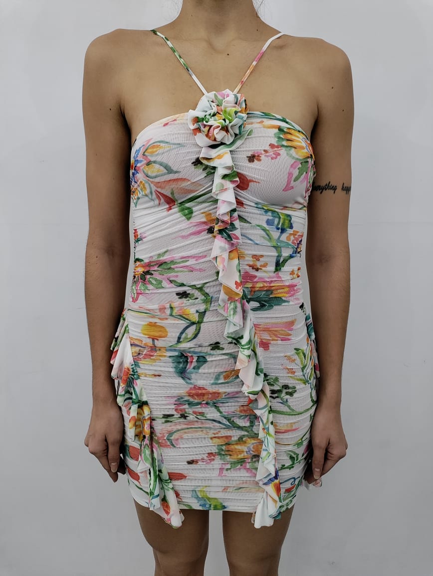Rococo Sand | Susan Mini Dress | White