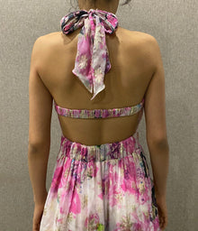 Rococo Sand | Tessa Long Dress | Pink Multi