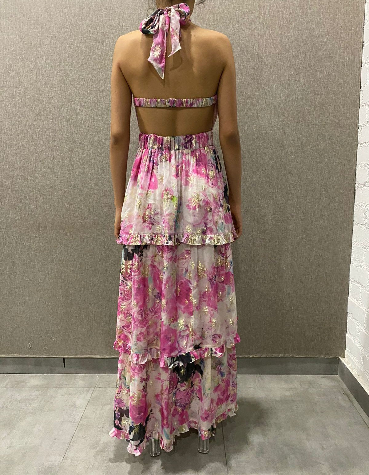 Rococo Sand | Tessa Long Dress | Pink Multi