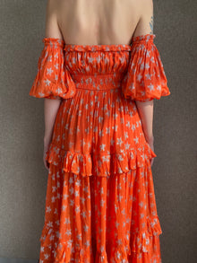 Rococo Sand | Veha High Low Dress | Orange