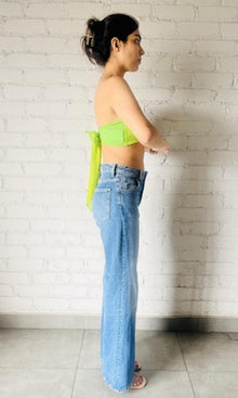 Rococo Sand | Zale Viscose Chiffon Bandeau | Green