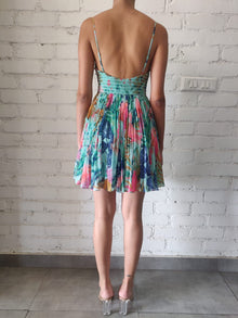 Rococo Sand | Zazu Short Dress | Mint Green Multi