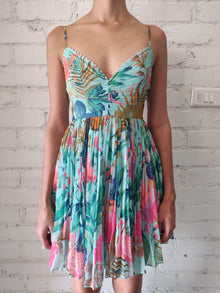 Rococo Sand | Zazu Short Dress | Mint Green Multi