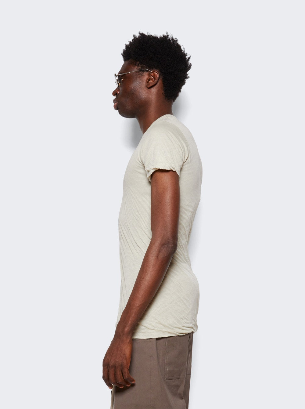 Men | Rick Owens | Double Short-sleeve Tee | Pearl