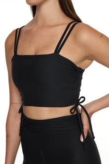 Muv Activewear | Ruched Top | Black