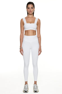 Muv Activewear | Ruched Leggings | White
