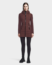 Women | MERINA Hybrid Lightweight Down Jacket | Chocolate