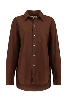 AMO Denim | Ruth Oversized Shirt in Cocoa