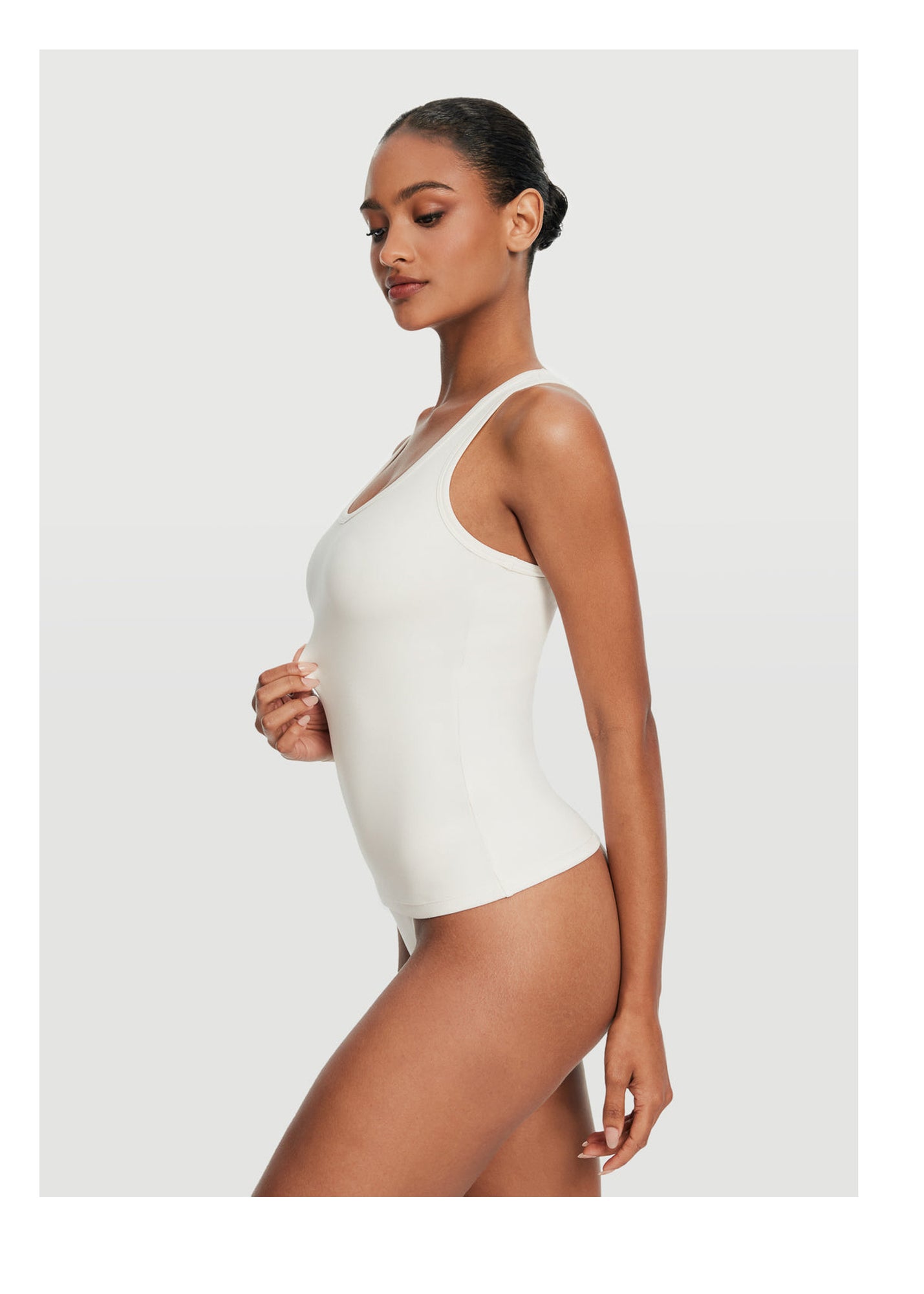 Racerback Tank Top | White