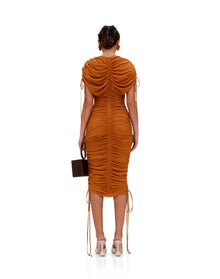 Ratu Mesh Dress | Caramel